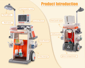 POFJOEQ STEM Doctor playset storage keeps accessories organized