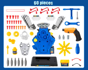 POFJOEQ STEM New V6 engine kit gift-ready packaging appeals to car fans