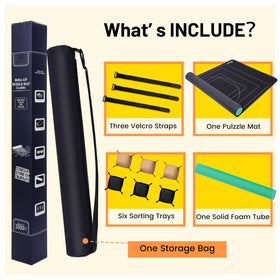Pohxev non-slip bottom keeps puzzle pieces stable during solving.