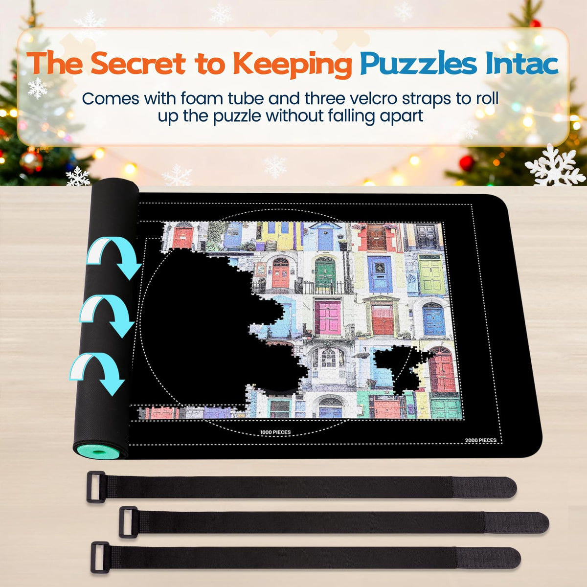Pohxev mat supports up to 1500 puzzle pieces during use