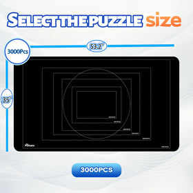 Pohxev puzzle mat rollup 53 by 35 inches for large puzzles