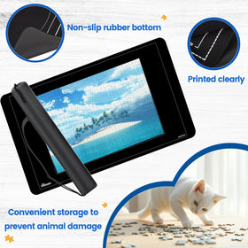 Pohxev puzzle mat rollup portable design for anywhere puzzling