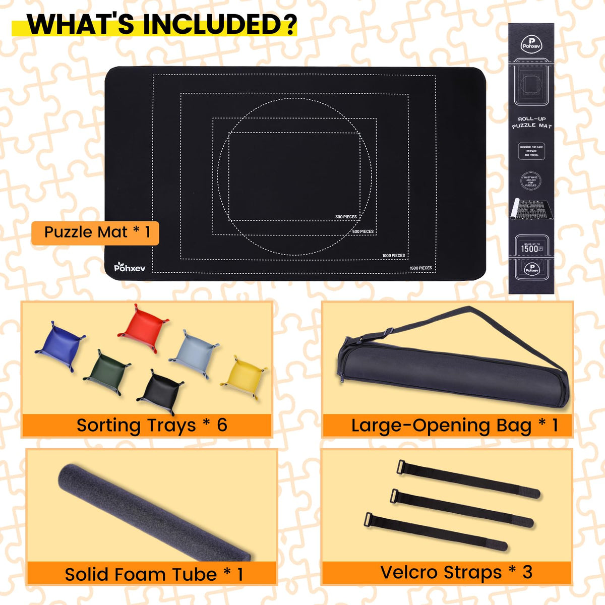 Pohxev puzzle mat travel bag ready for transport