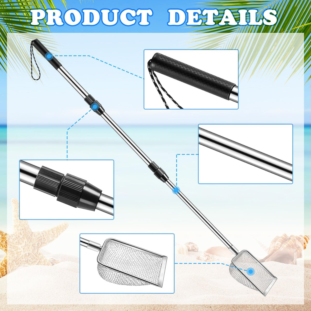 POILKMNI durable stainless steel rod components for long-lasting use