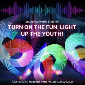 POILOVES LED Poi Stick app and remote enable flexible on-the-go control.