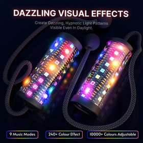 POILOVES LED Poi Stick with USB rechargeability for extended practice sessions.