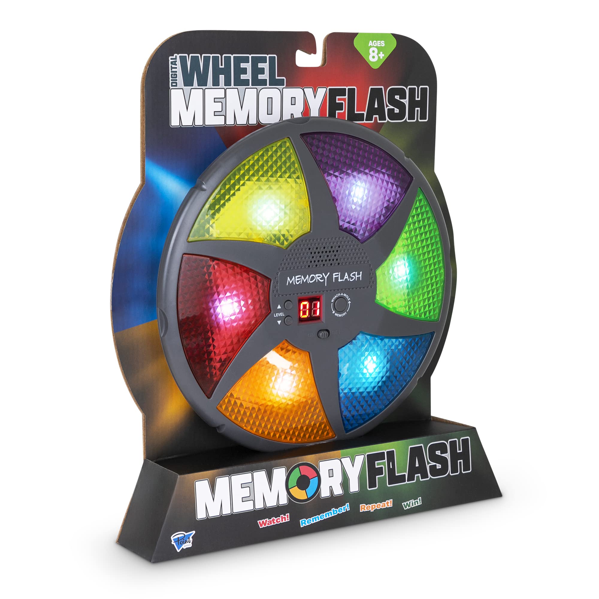 Point Games Handheld Memory Game – Lights, Sounds & Brain Challenge fo ...