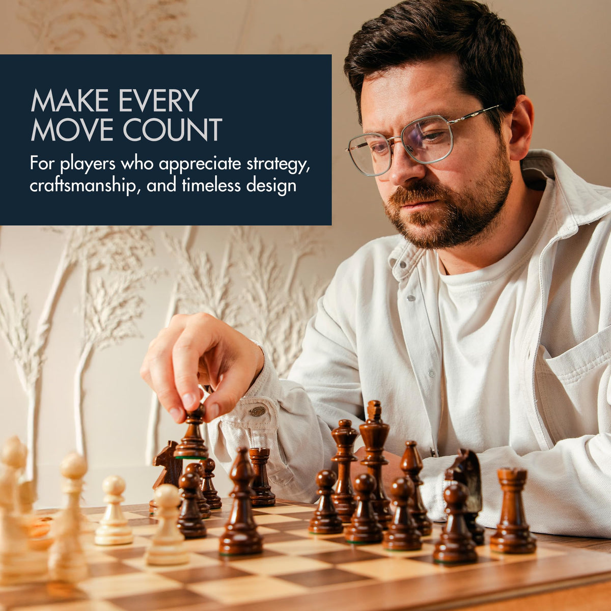 Pointworks large weighted chess pieces deliver stable, tactile moves