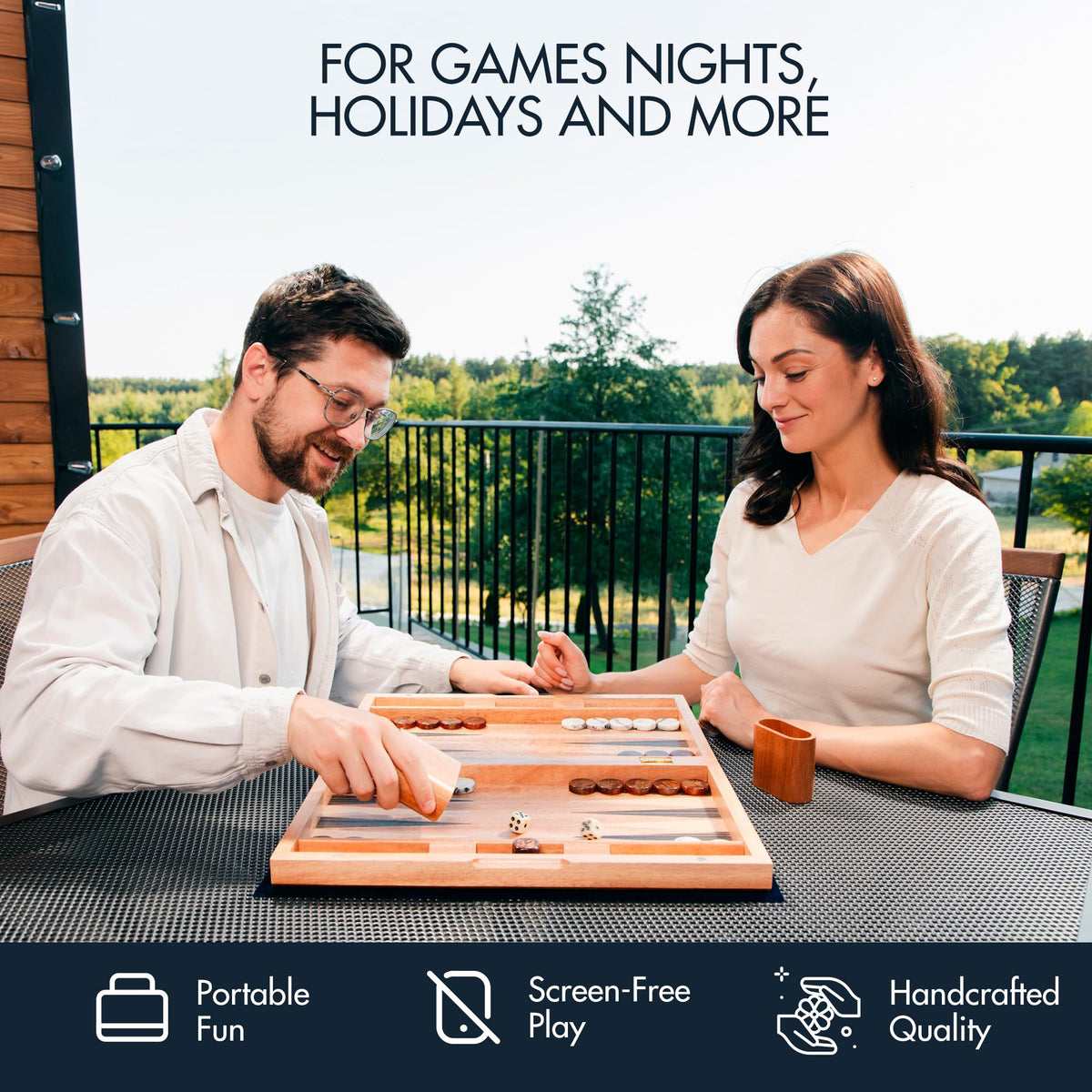 Pointworks premium acrylic checkers ensure smooth, clear gameplay