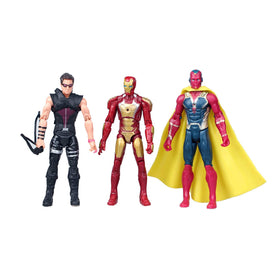 POIUYT Super Hero Series action figures in dynamic poses, ideal for play.