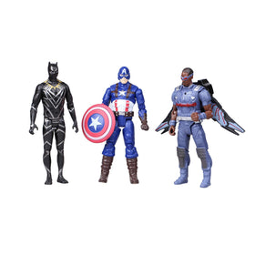 POIUYT Super Hero Series 10-figure set closeup, detailed sculpting for display.