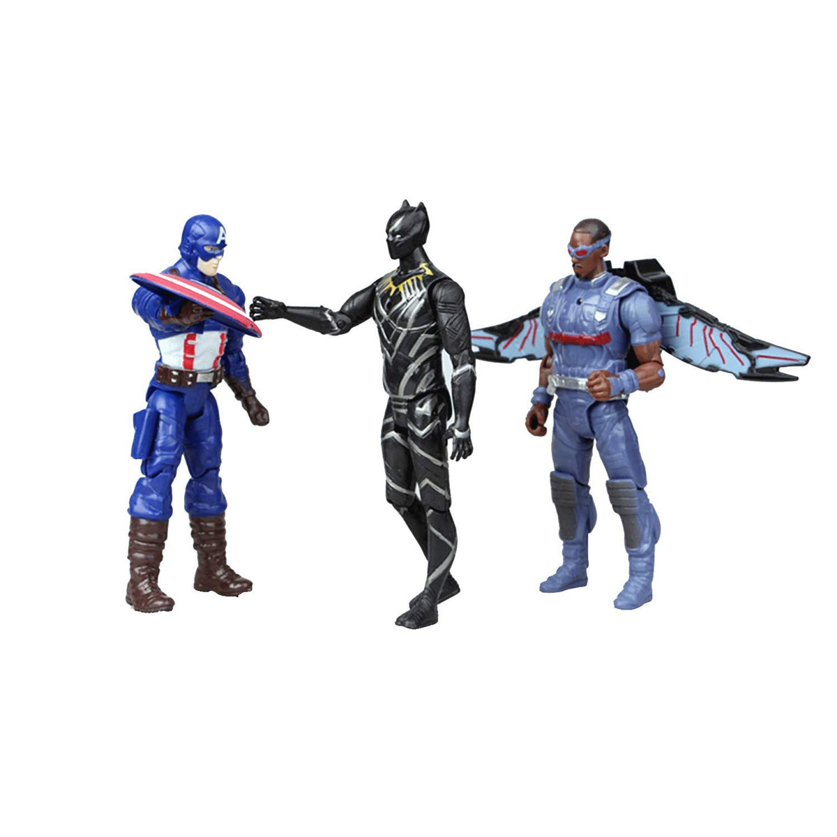 POIUYT Super Hero Series poses in action, showcasing versatile display options.