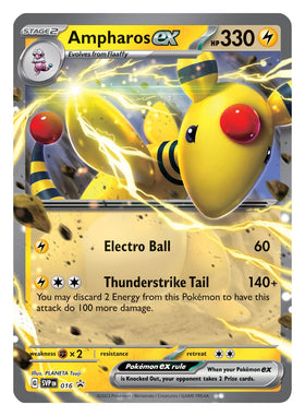 Pokémon Ampharos ex Battle Deck contents arranged for easy setup and practice.