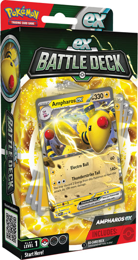 Pokémon Ampharos ex Battle Deck cover, ready-to-play setup for quick battles.