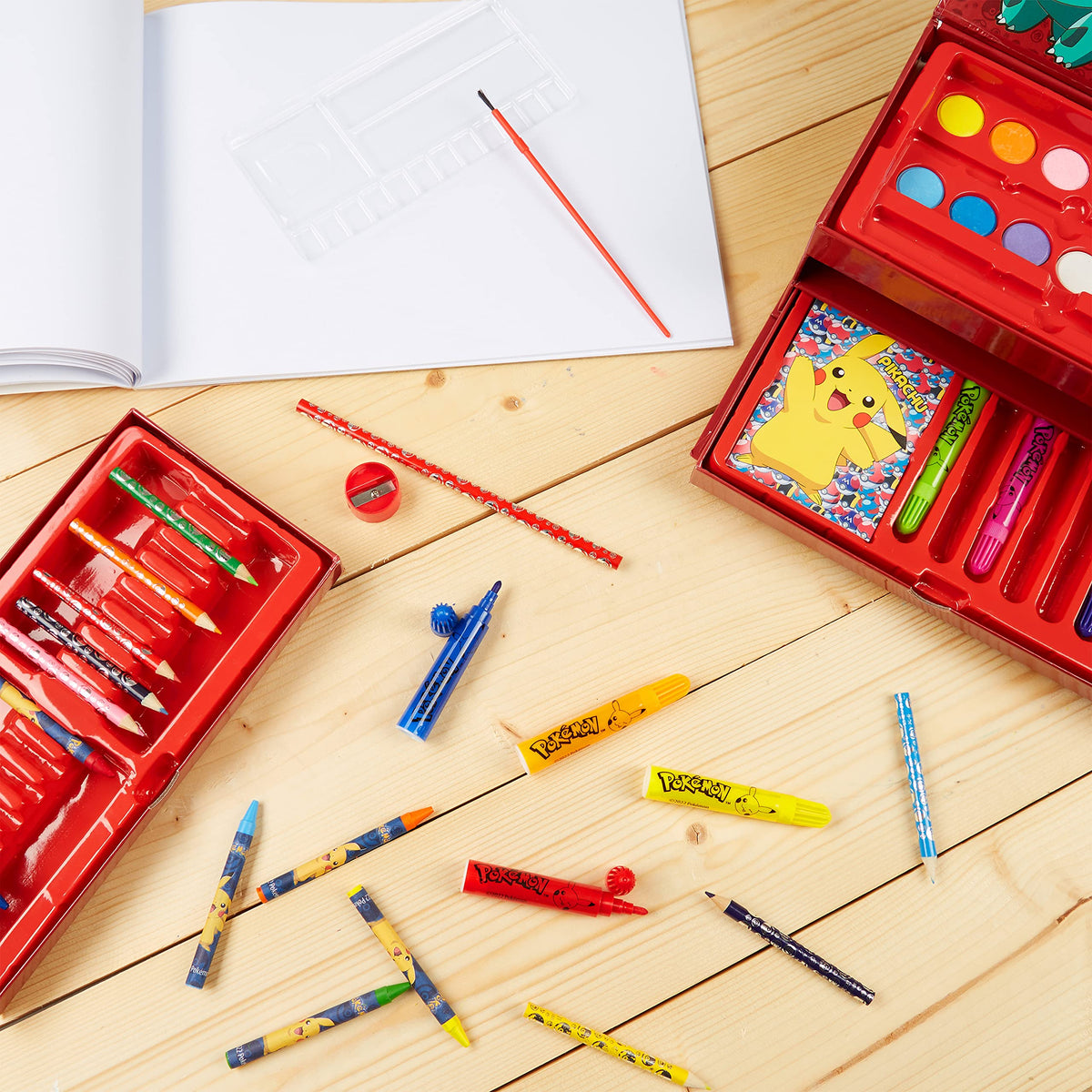 Pokemon Art Set coloring markers for bold, smooth color application