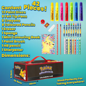 Pokemon Art Set mini coloring book included for quick doodles