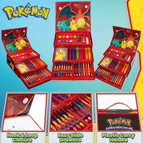 Pokemon Art Set mini pencils and crayons for detailed drawings
