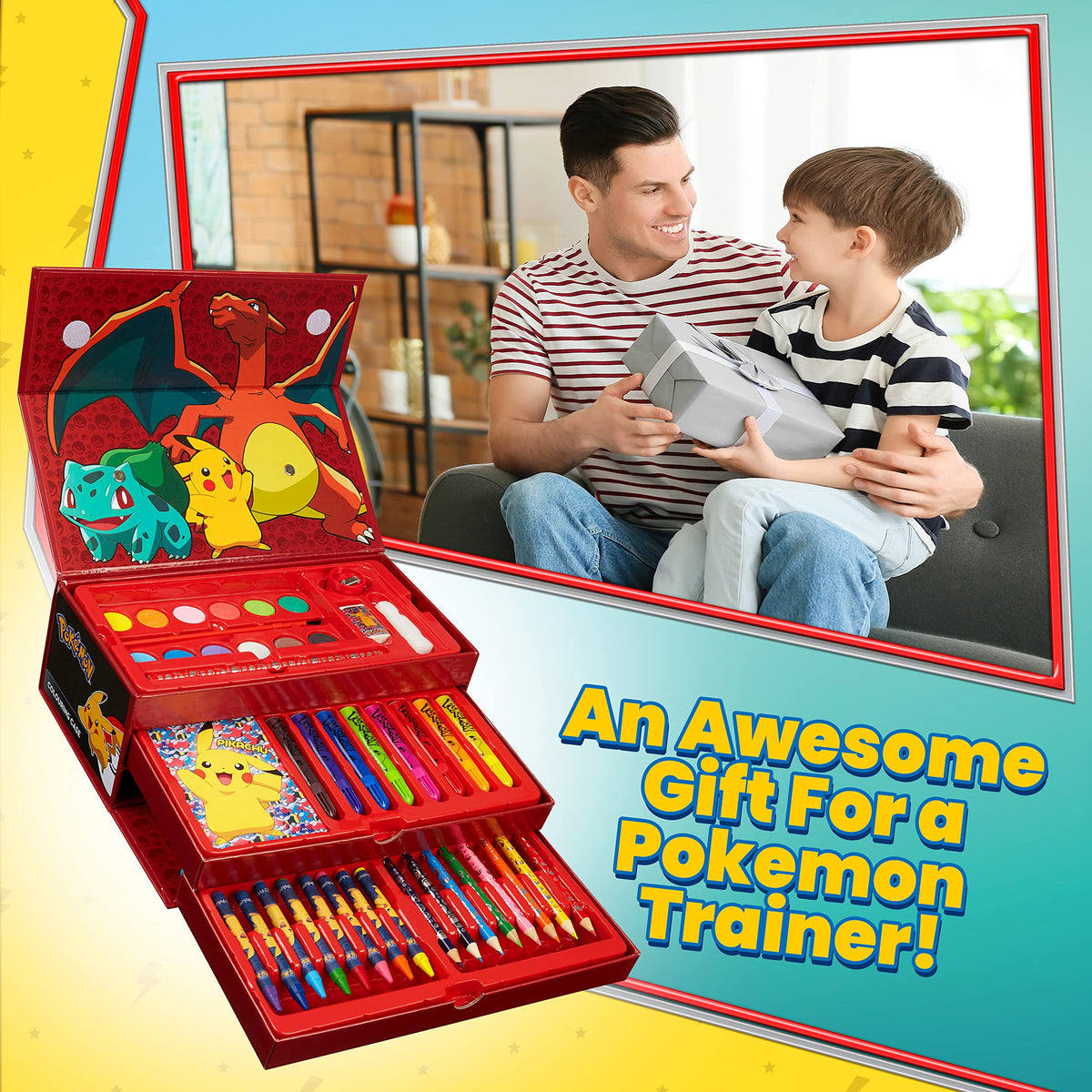 Pokemon Art Set watercolor disks for vibrant paints and easy blending