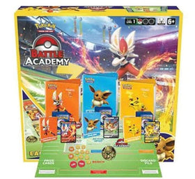 Pokémon Battle Academy 2022 deck cover showing three ready-to-play decks for quick learning.