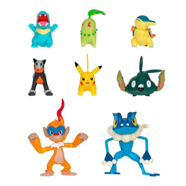 Pokémon Battle Figure 8-Pack with Pikachu for collectible play and display.