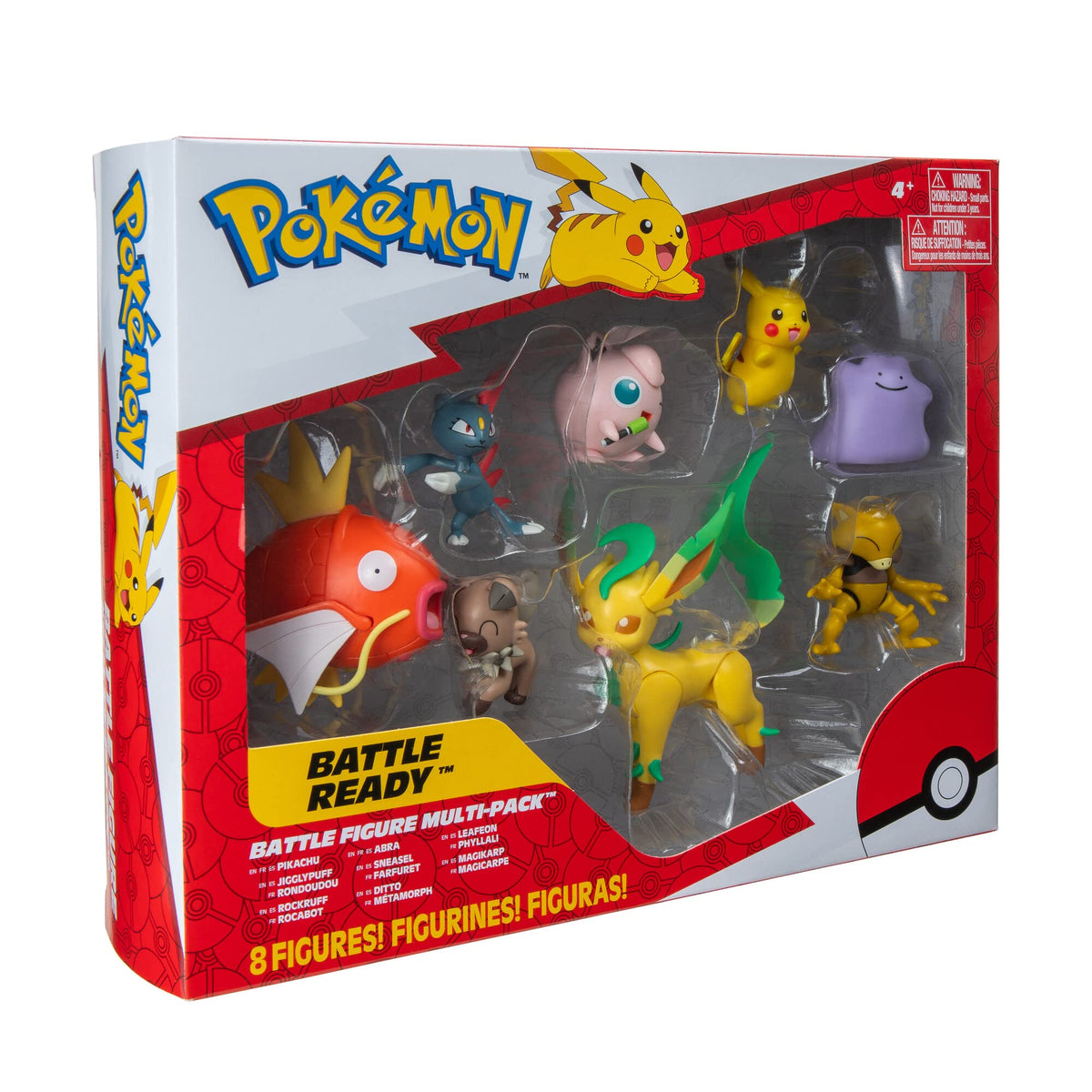 Pokémon Battle Figure Jigglypuff in a playful ready-for-action stance for display and play.