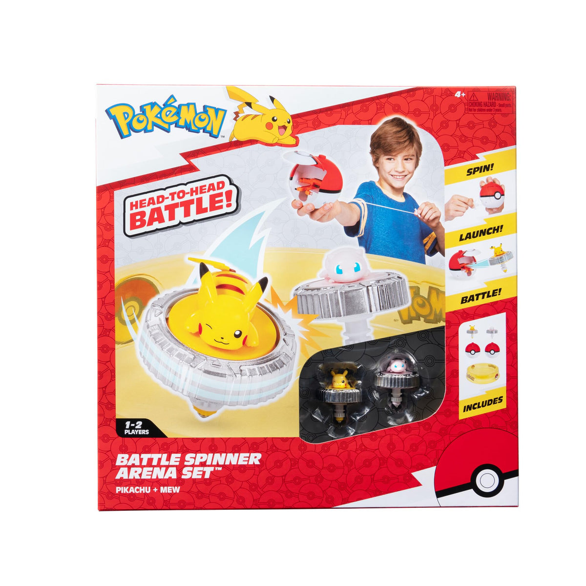 Pokemon Battle Spinner Arena Set for head-to-head duels in action