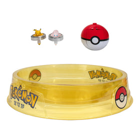 Pokemon Battle Spinner Pikachu in dynamic spinning duel