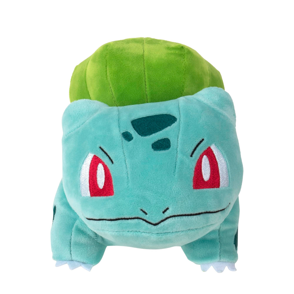 Pokémon Bulbasaur 8-inch plush, side view, ideal travel buddy for kids