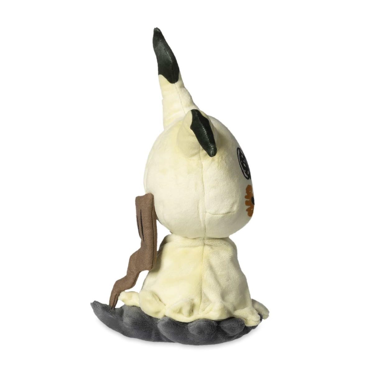 Pokemon Center Mimikyu plush close-up of embroidered features
