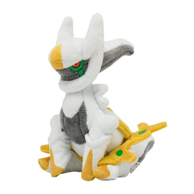 Pokemon Center Arceus Plush front view, ideal for display and cuddling