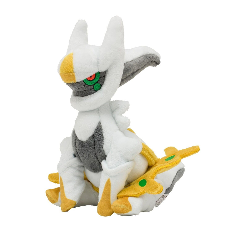 Pokemon Center Arceus Plush front view, ideal for display and cuddling