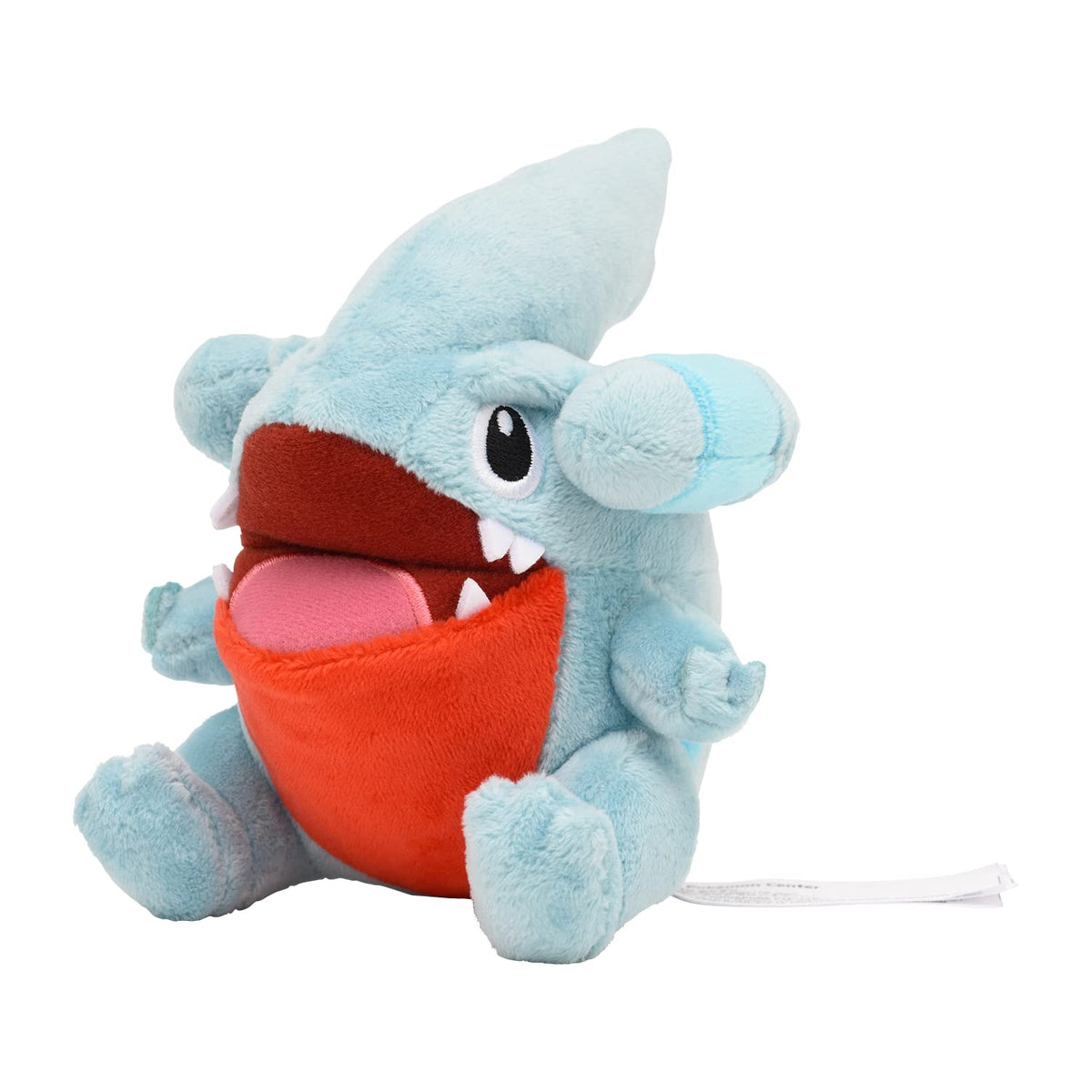 Pokémon Center Sitting Cuties Gible Plush 443 front view for display and cuddling
