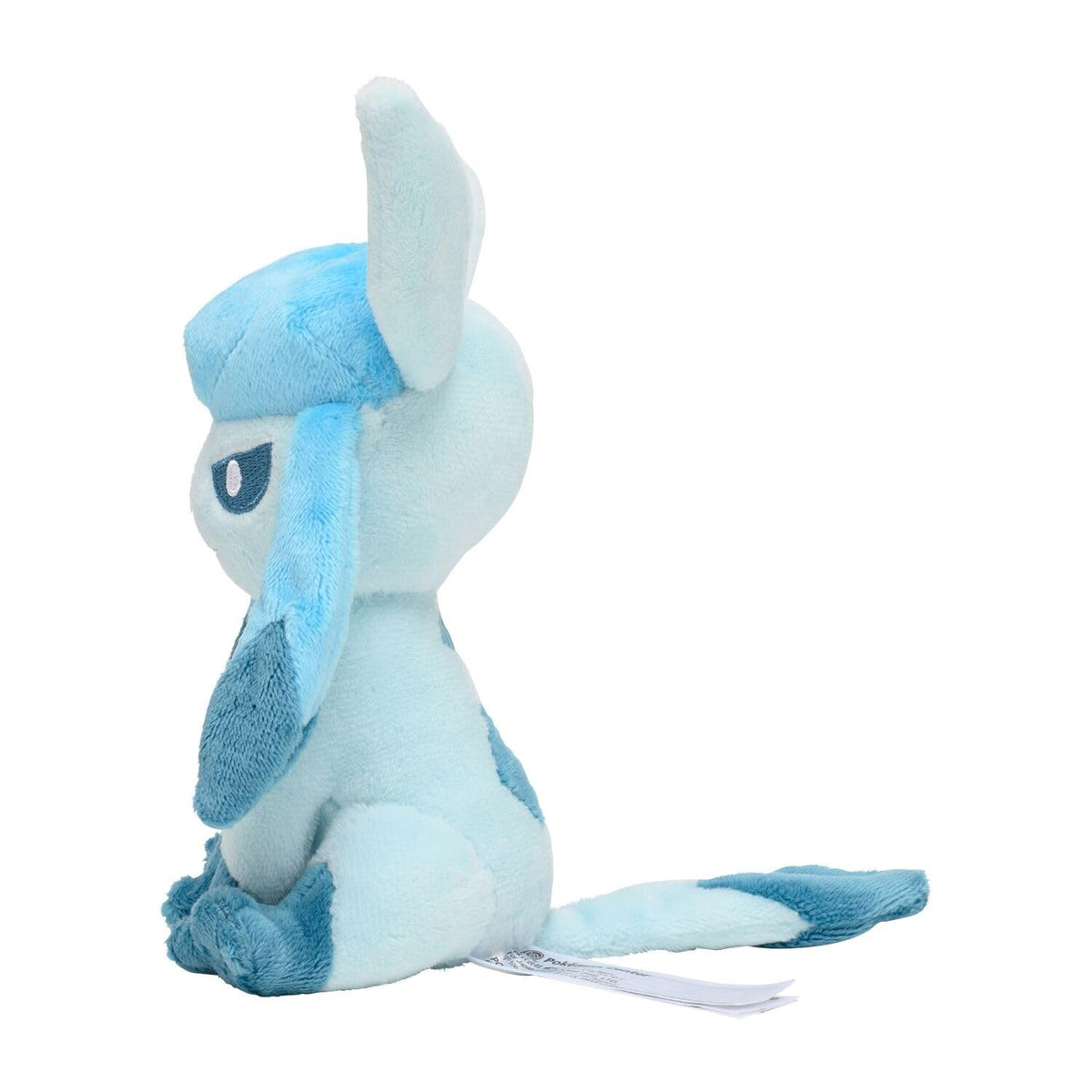 Pokemon Center Sitting Cuties Glaceon plush 471 side view, ideal for gift-giving and collection.