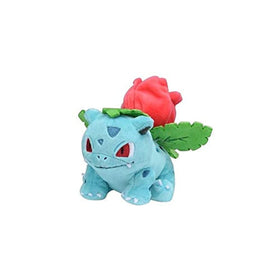Pokemon Center Ivysaur Sitting Cuties plush front view for display and cuddling.
