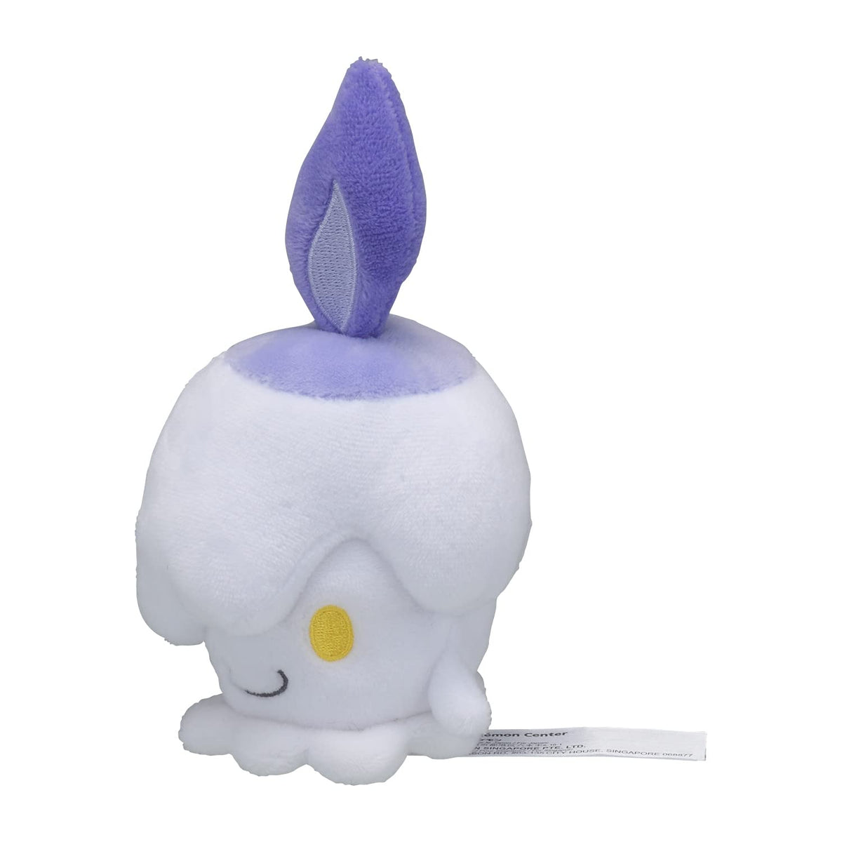 Pokemon Center Litwick plush 607 in sitting cuties pose, great for cuddles and display.