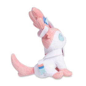 Pokémon Center Sylveon Sitting Cuties Plush is palm-sized at 7.25 inches.