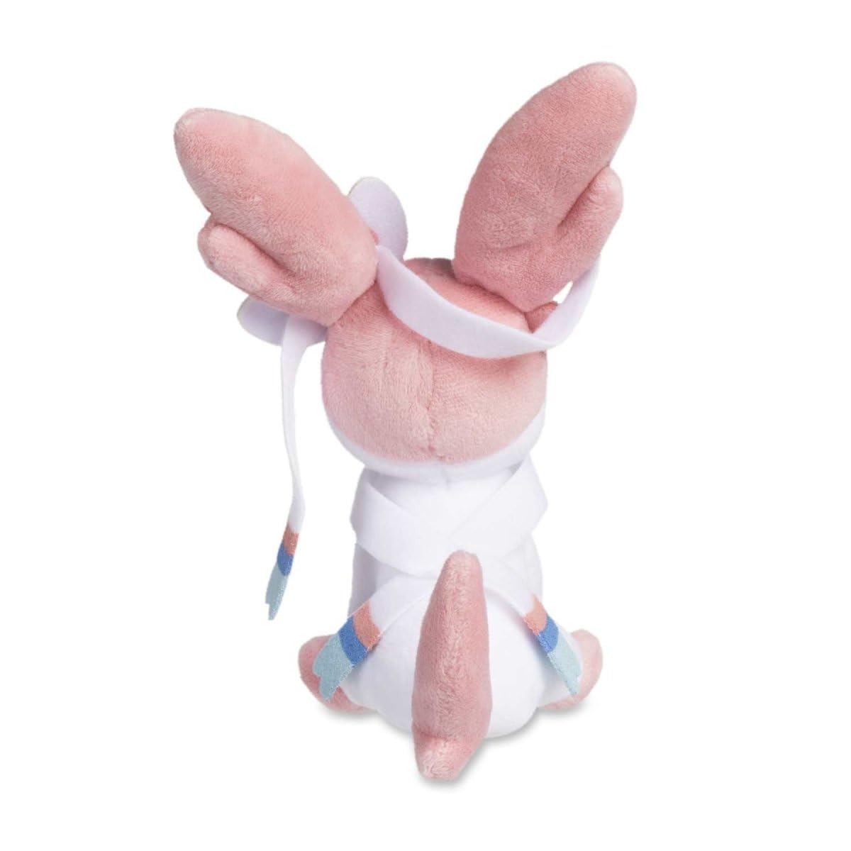Pokémon Center Sylveon Sitting Cuties Plush weighted with microbeads for steady sits.