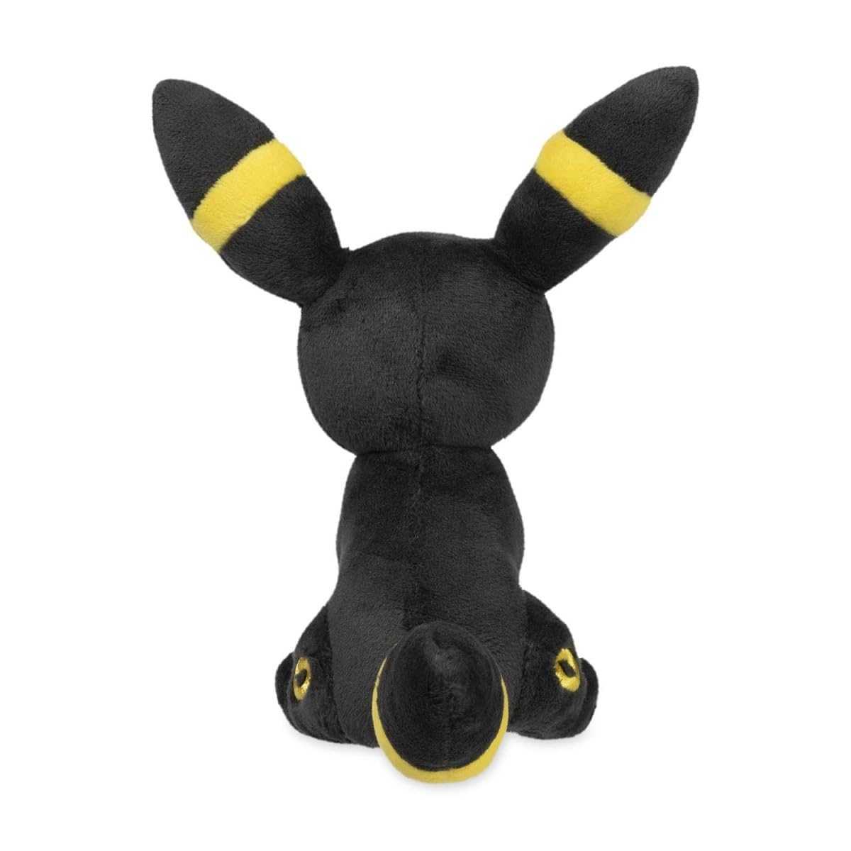 Pokemon Center Umbreon Sitting Cuties plush on flat surface as desk companion.