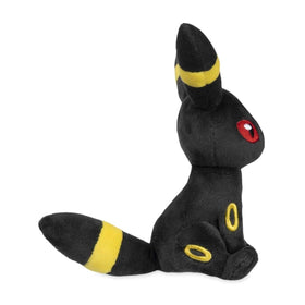 Umbreon Sitting Cuties plush side view for shelf decor.