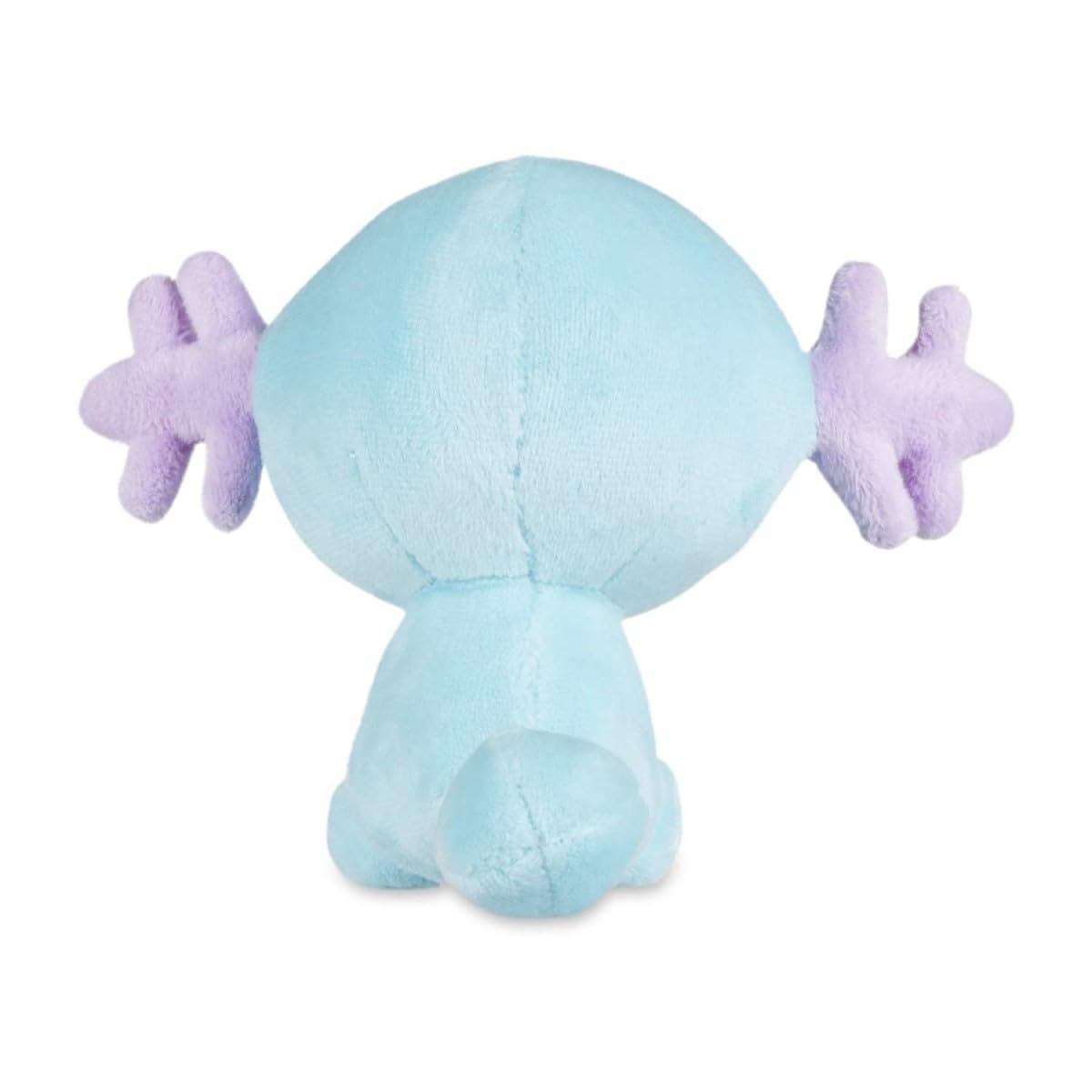 Pokémon Center Wooper plush; hand wash only care keeps softness.