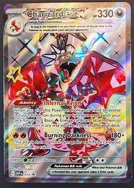 Pokemon Charizard ex SVP 074 card front, shiny ultra-rare promo ideal for collectors and fans