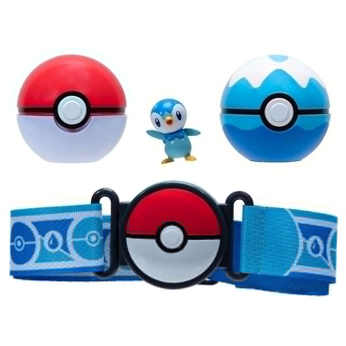 Pokemon Clip 'N' Go belt with Piplup figure for portable play.