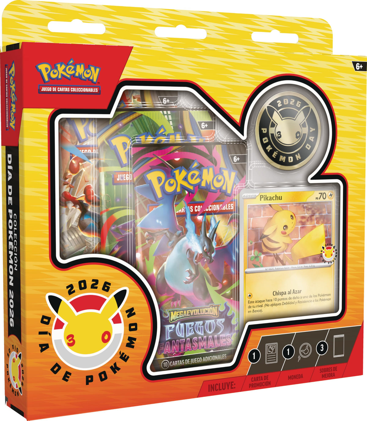 Pokémon Day 2026 holographic Pikachu promo card with stamp for collectors
