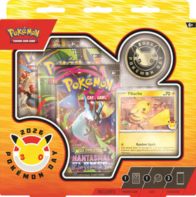 Pokemon Day Pikachu foil promo card—great for collection and display.