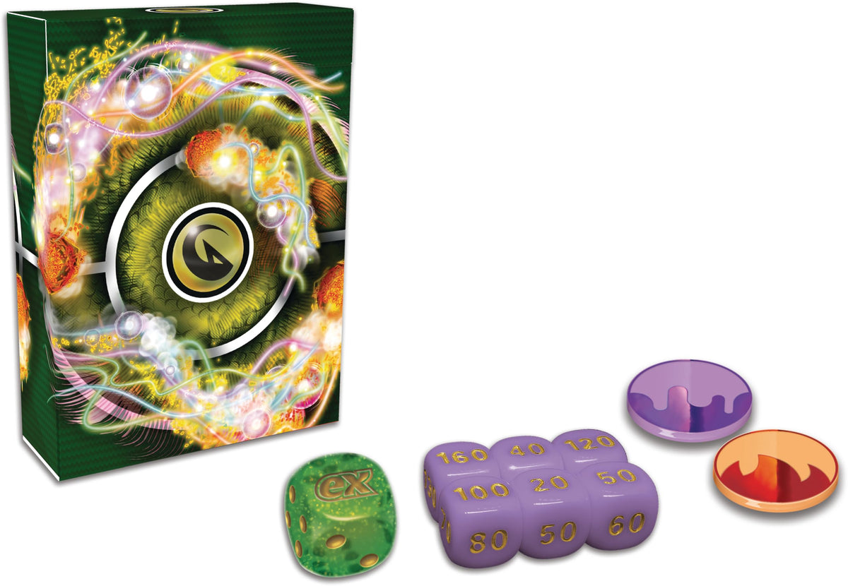 Pokemon Dragapult ex damage-counter dice help track battles precisely during play