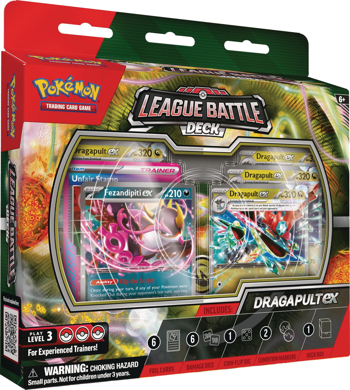 Pokemon Dragapult ex League Battle Deck cover art shows premium presentation for fast setup