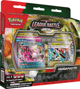 Pokemon Dragapult ex League Battle Deck cover art shows premium presentation for fast setup