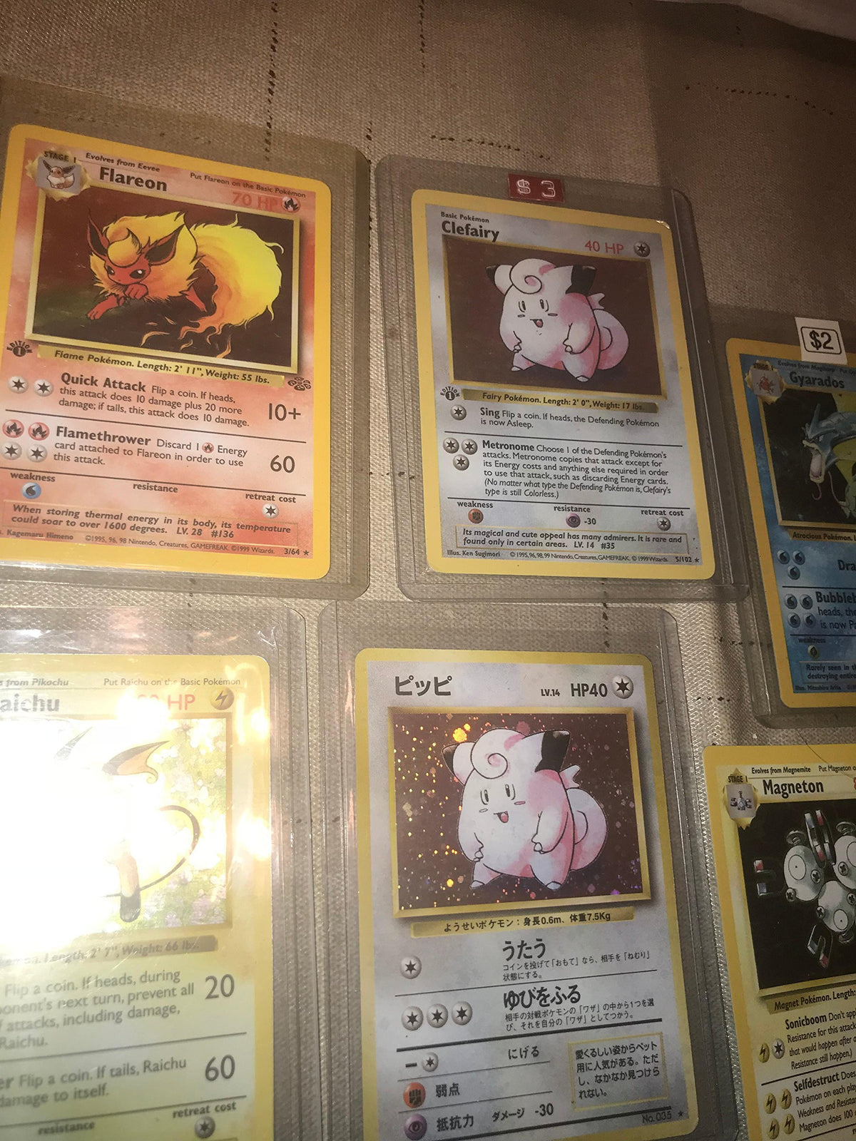 First edition card highlights for nostalgia and value.