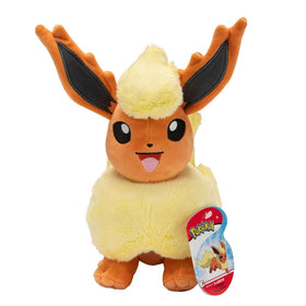 Pokémon Flamara 20 cm plush, front view, cuddly companion for fans and collectors.