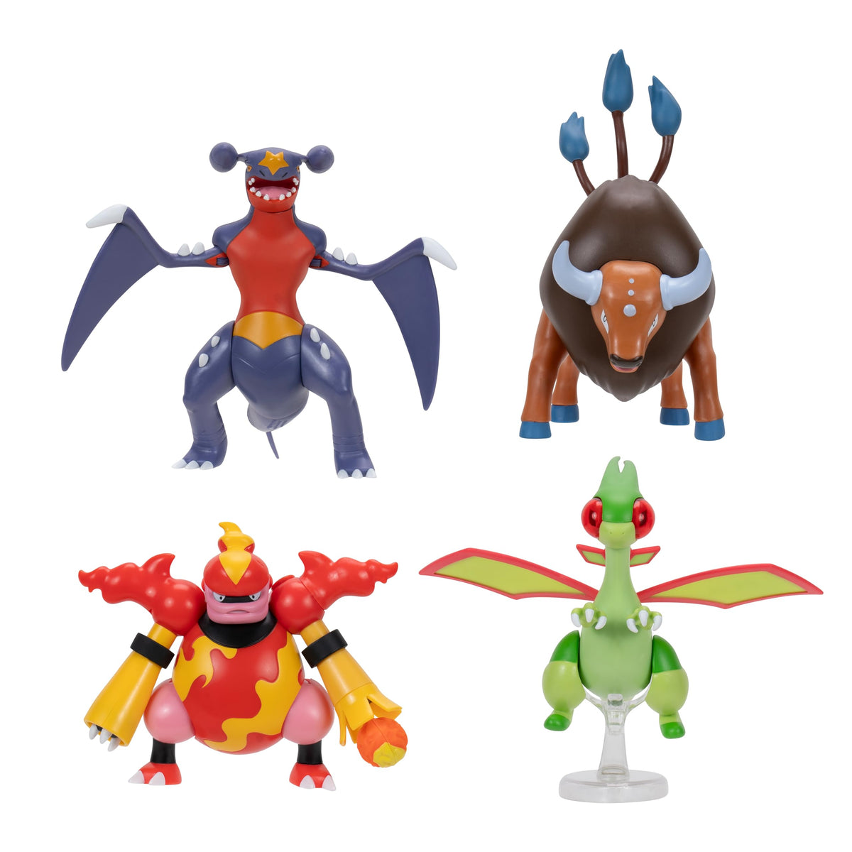 Pokemon Garchomp figure in battle-ready pose with movable limbs for action play
